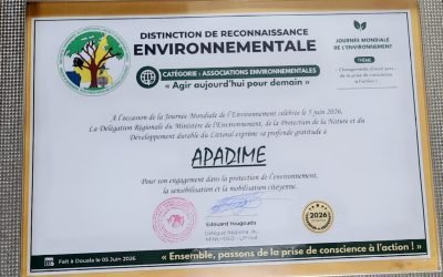 Journée Mondiale de l’Environnement : APADIME reçoit une Reconnaissance Officielle à Douala